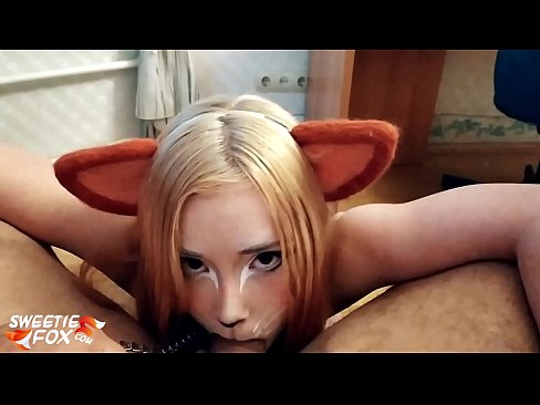 ❤️ Kitsune ابتلاع ديك ونائب الرئيس في فمها الجنس الفيديو
